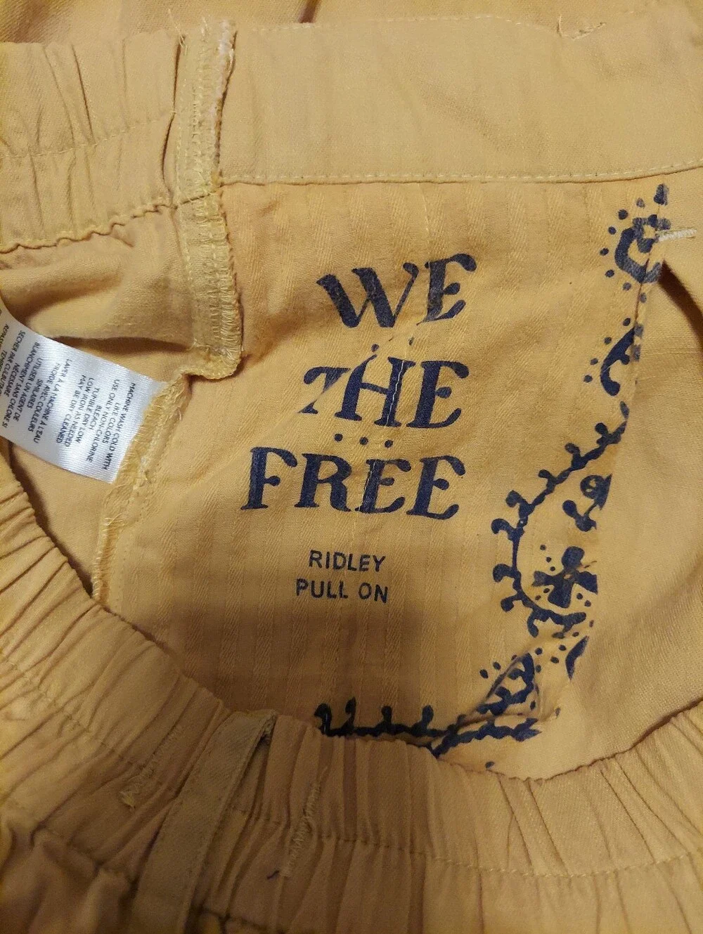 Free People Ridley Pull On Barrel Pants Womens XLarge Boho Slouchy 100% Cotton